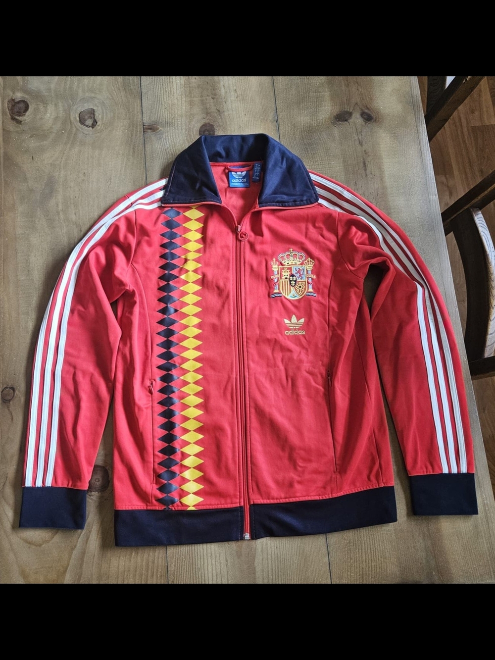 Adidas Red Spain Crest Track Jacket
